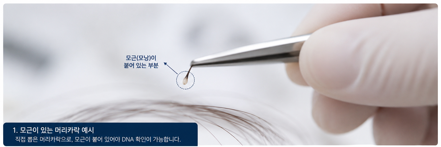 머리카락 친자검사 쇼츠 영상